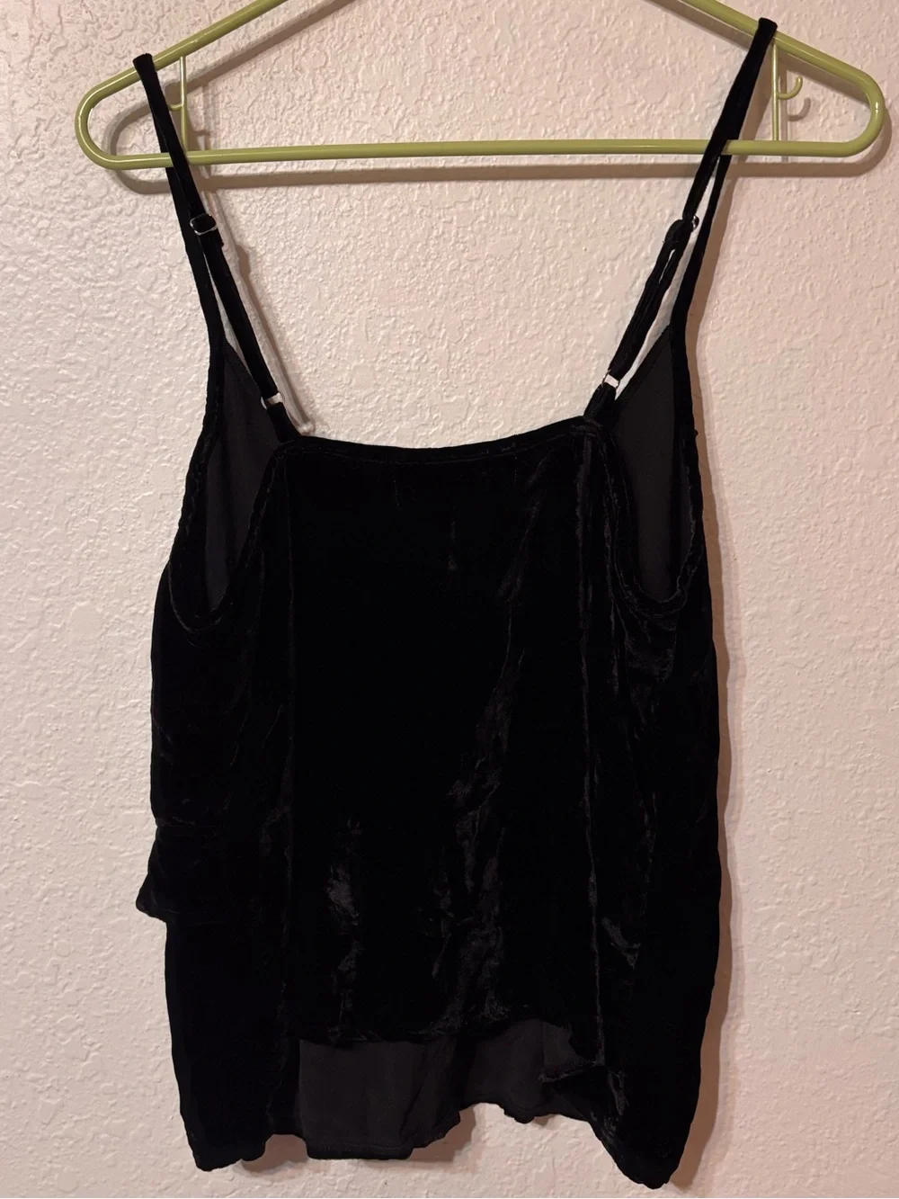 Cloth & Stone Romantic Velvet Ruffle Tank Small